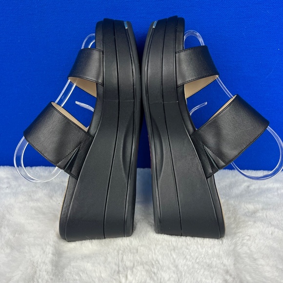 🚫|•GRAND AMBITION COLE HAAN•| Black Sandals Platform Dual Strap Size 8 - Picture 5 of 15